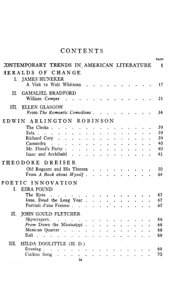 Contemporary trends :