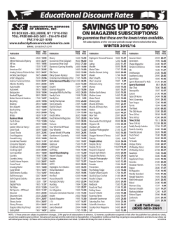 savings up to 50% - Subscription Services Of America.Com