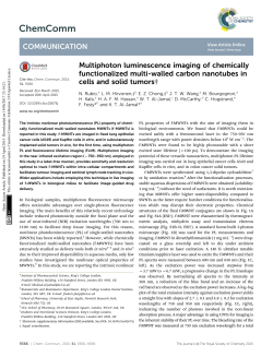 Multiphoton luminescence imaging of chemically