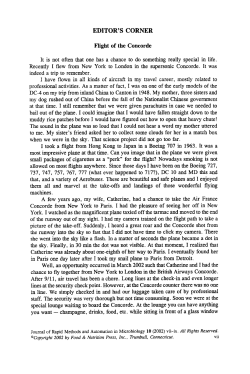 Flight of the Concorde