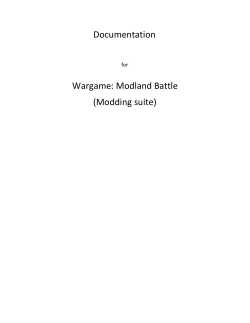 Documentation Wargame: Modland Battle (Modding suite)