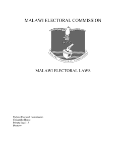 Malawi Electoral Laws - Malawi electoral commission