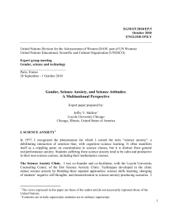 Gender, science anxiety, and science attitudes