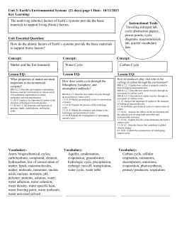 Earth`s Environmental Systems
