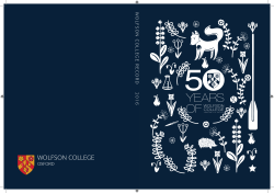 - Wolfson College, Oxford