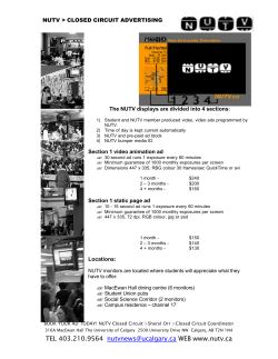 NUTV Closed Circuit Advertising Information