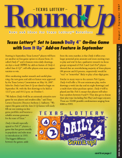 Daily 4&trade; Sum It Up&trade;