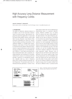 High Accuracy Long Distance Measurement with