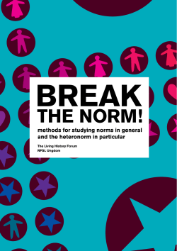 BREAK THE NORM!