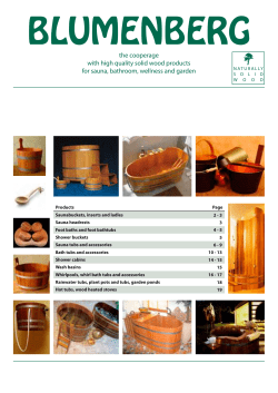 the cooperage with high quality solid wood products for sauna