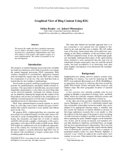 Graphical View of Blog Content Using B2G