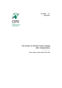 The Erosion of Colonial Trade Linkages after Independence