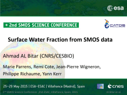 Surface water fraction over Tropical area from SMOS data