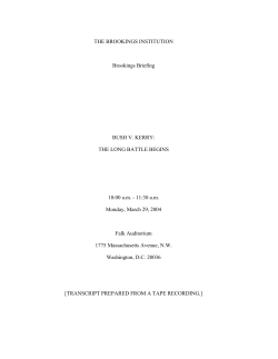 Transcript - Brookings Institution