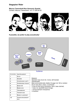 Stageplan/ Rider - Maurus Twerenbold