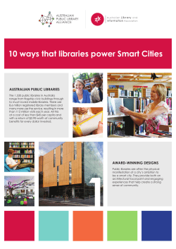 10 ways that libraries power Smart Cities
