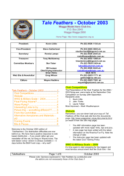 Tale Feathers - October 2003