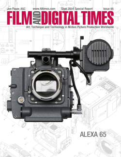 ALEXA 65 - Film and Digital Times