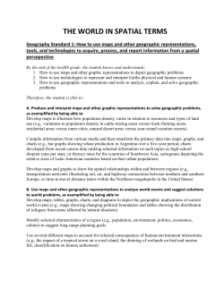 the world in spatial terms