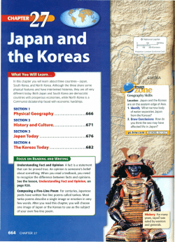 Physical Geography 666 History and Culture 671 Japan Today 676