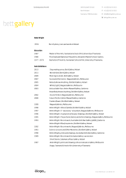 Artist`s CV - Bett Gallery