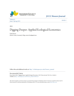 Digging Deeper: Applied Ecological Economics