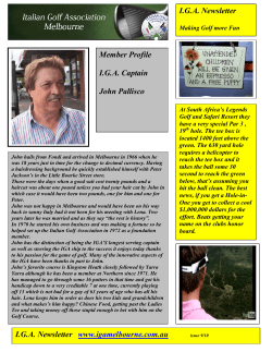 October 2010 - Italian Golf Association Melbourne