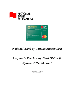 Corporate Purchasing Card System Manual - UAPPOL!