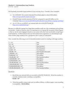 Handout 1