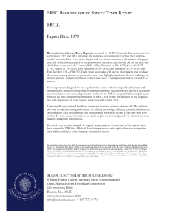 MHC Reconnaissance Survey Town Report