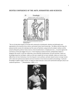 Denver Conference of the Arts, Humanities and Sciences