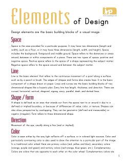 Design Basics - Color Guard Educator