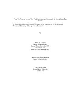 From Tariffs to the Income Tax