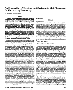 An Evaluation of Random and Systematic Plot Placement for