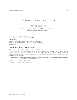 Determining direction