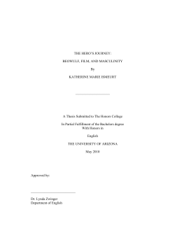 THE HERO`S JOURNEY: BEOWULF, FILM, AND MASCULINITY By