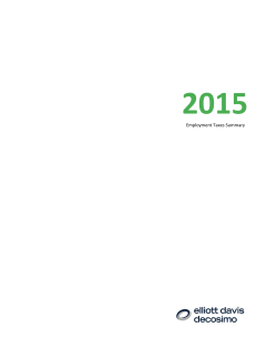 Employment Taxes Summary