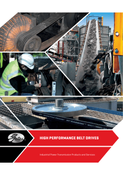 high performance belt drives