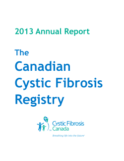 Canadian Cystic Fibrosis Registry