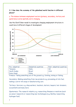 3.1 How does the economy of the globalised world function in