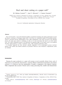 Reel and sheet cutting at a paper mill