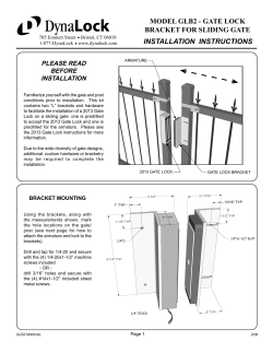 model glb2 - gate lock bracket for sliding gate