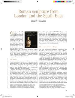 Roman sculpture from London and the South-East