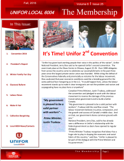 Fall, 2016 Newsletter