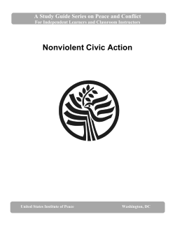 Nonviolent Civic Action - United States Institute of Peace