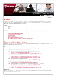 Threat Advisory: W32/Pinkslipbot - Knowledge Center