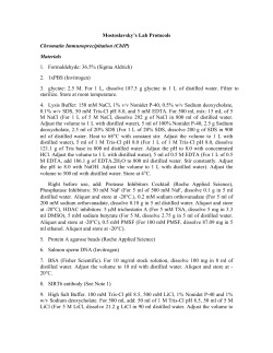 Chromatin Immunoprecipitation (ChIP)