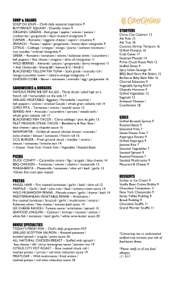 Lunch Menu 2017 - Citrus City Grille
