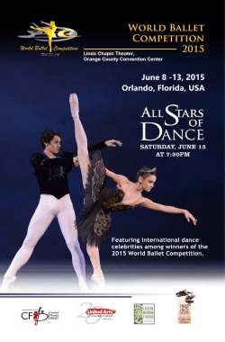 World Ballet Competition - 2015 Program (pdf, 2.4