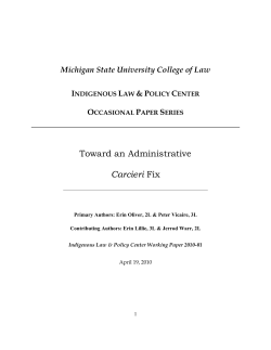 Toward an Administrative Carcieri Fix